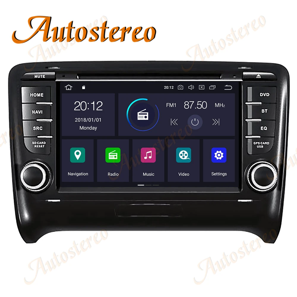 Автомагнитола на Android 10 0 4 + 64 ГБ DVD плеер автомобильный GPS навигатор для Audi TT 2006 2014