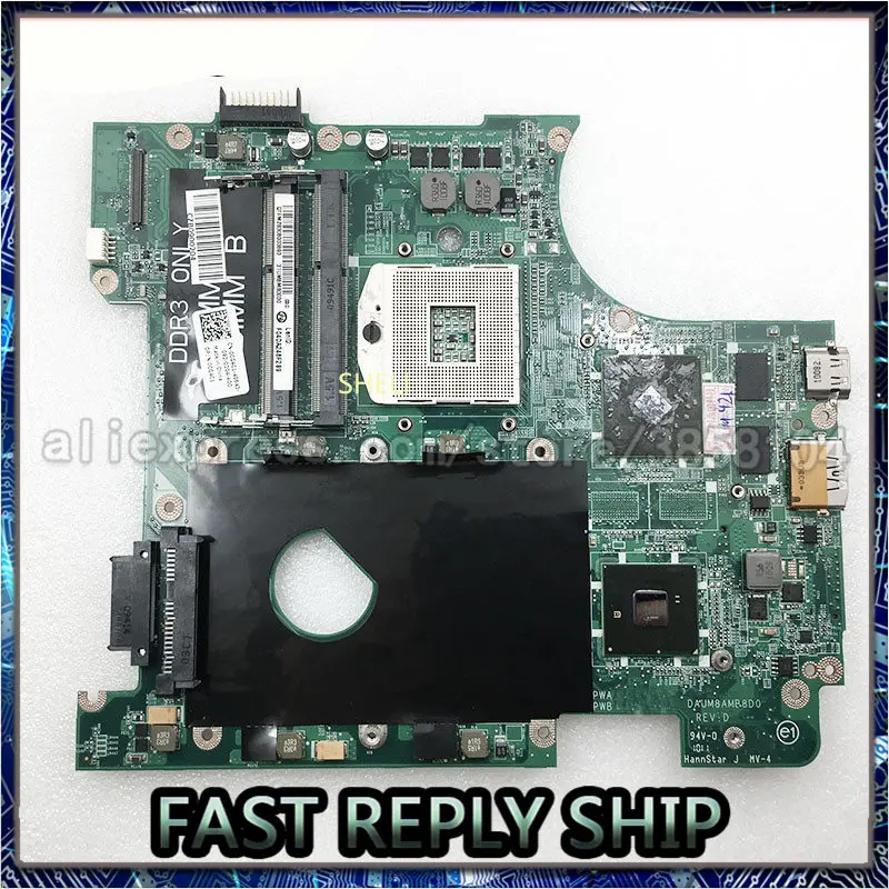 SHELI для DELL CN 0CG4C1 DAUM8AMB8D0 материнская плата N4010 ноутбука PGA989 HM57 HD5470M 1G DDR3 100%