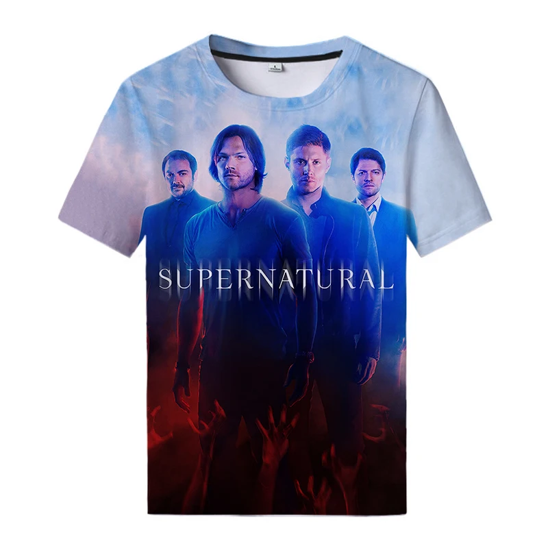 

U.S. drama Celebrity Pattern Men's T-shirt 3D Printing Trend Fashion Casual Soft Breathable Boy Clothing Oversized T-shirt