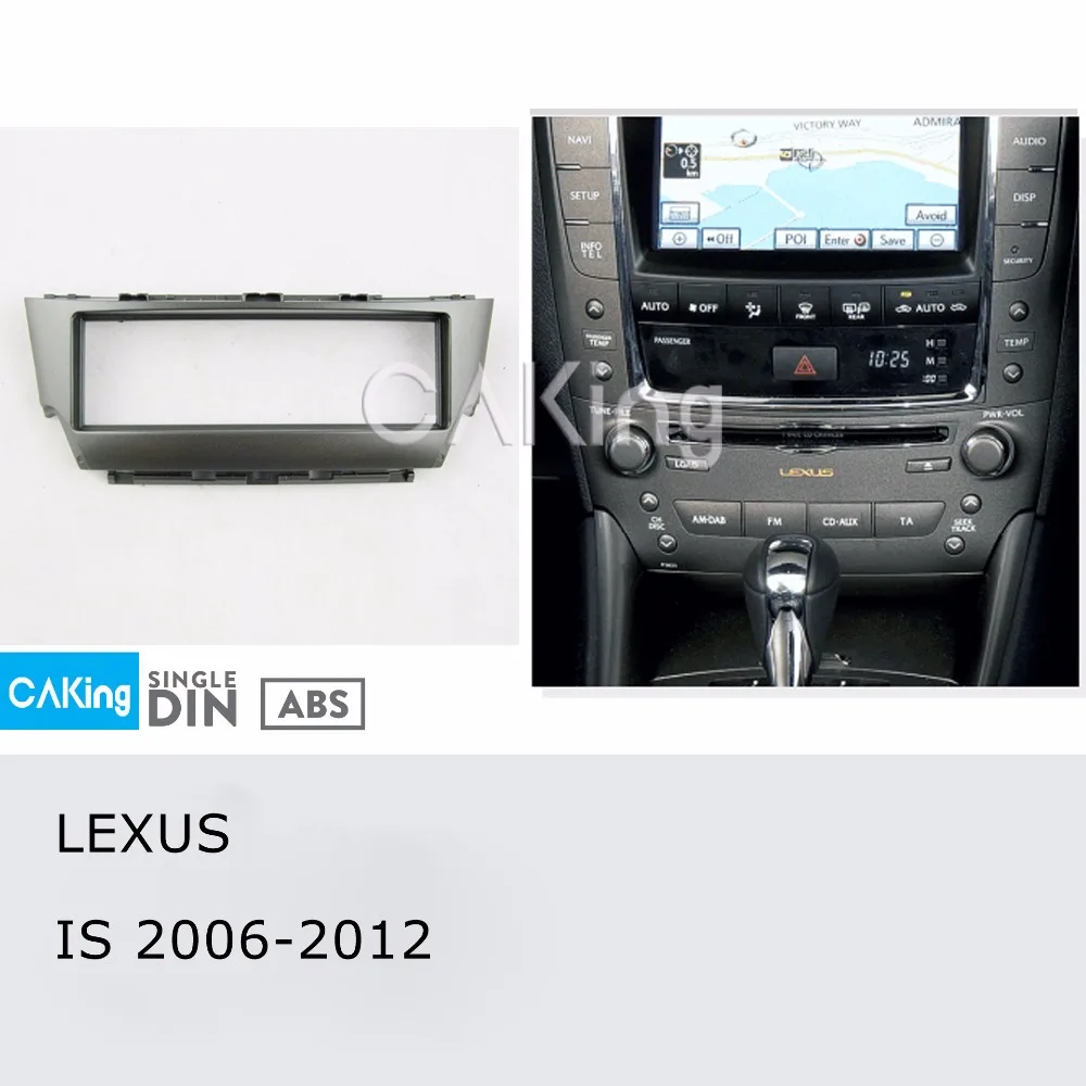 Одна Din Автомобильная фасция Радио панель для Lexus IS 2006 2012 Dash Kit установка пластины