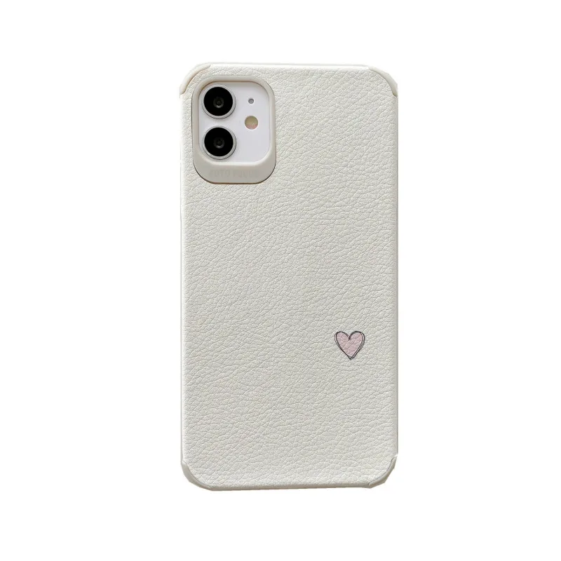 

Fashion Love small flower leather phone case for iPhone11 12Pro Max mini X XR XS XSMax 8 7PluS anti-drop protective back cover