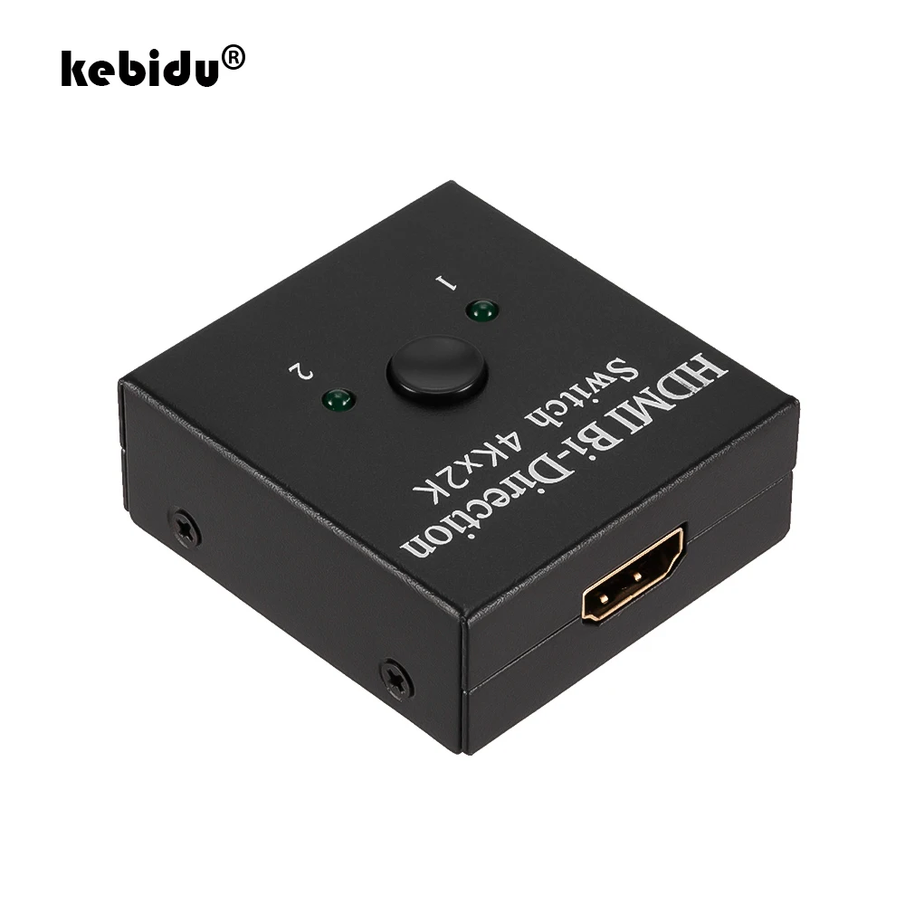 Коммутатор HDMI 1x2/2x1 2 порта двунаправленный 4K коммутатор порты Sup Ultra HD 1080P 3D HDR HDCP