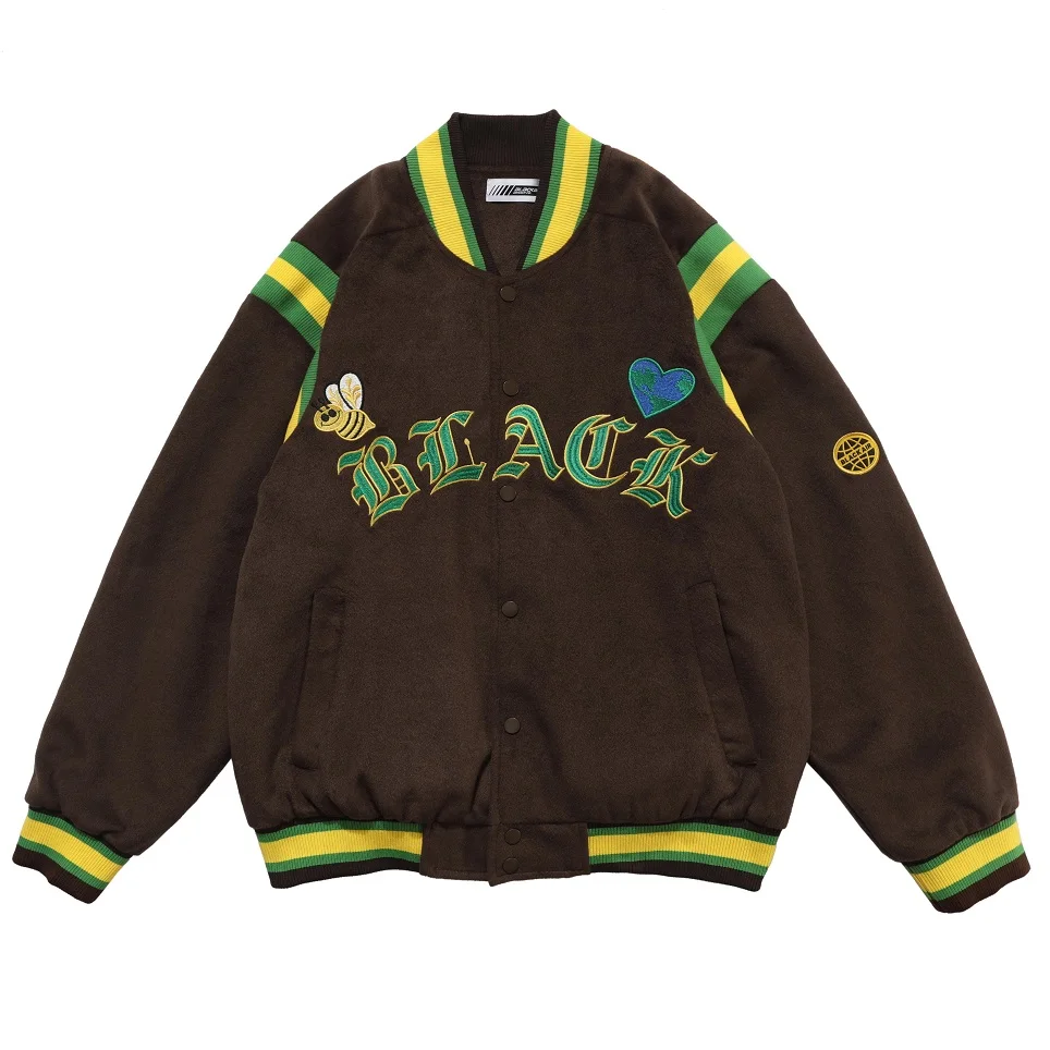 2020 новый хип хоп v образным вырезом бейсбольная шерстяная куртка мужская