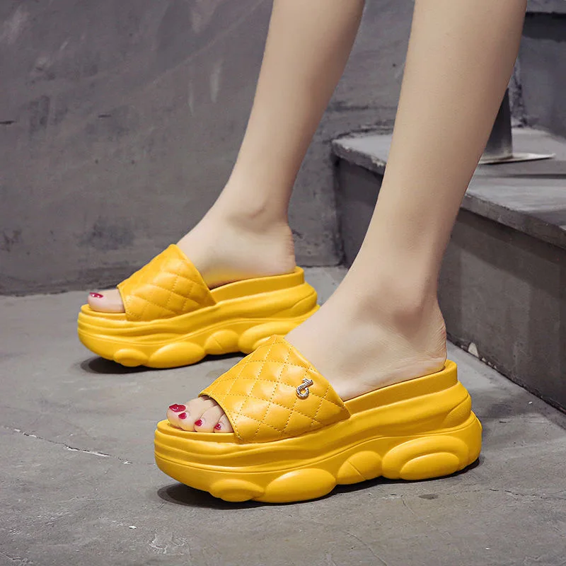 

Beach Slip On Leisure Platform Summer Sandals 2020 Wedges High Heels Women Shoes Woman comfortable Wedges Shoes Woman Flip Flops