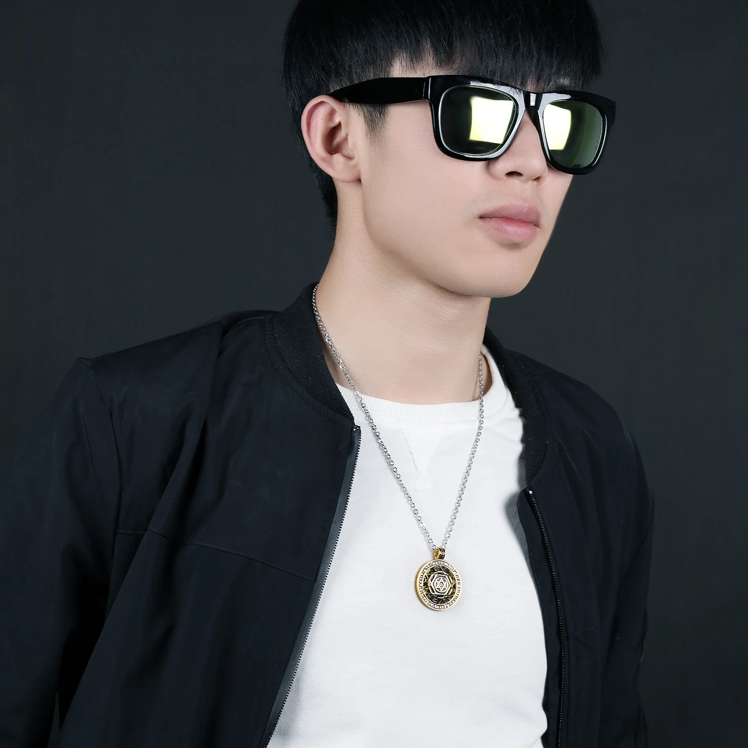 Ожерелье Hemiston из титановой стали европейская ретро мода подвеска с шестью