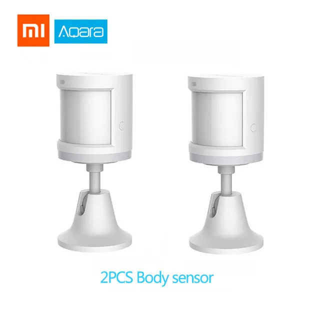 Body sensorX2pcs Xiaomi концентратор умный дом Наборы шлюз окна, двери Сенсор человеческого тела стены Беспроводной с переключателем влажности воды Сенсор Камера - Цвет: Body sensorX2pcs