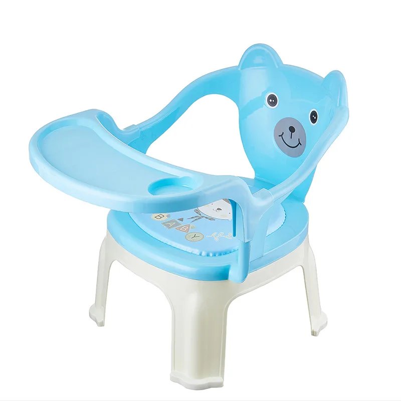 Безопасная портативная нескользящая мультяшная спинка пластиковое детское