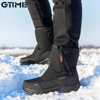 winter mens hiking boots couple snow boots velvet warm side zipper outdoor casual short boots resistance cotton shoes lahxz 99