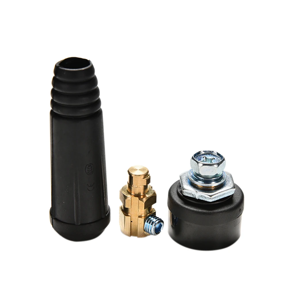 

1Set Welding Cable Connector Plug Quick Fitting Male + Female Cable Connector Plug Socket DKJ35-50 10-25 Welding Machine