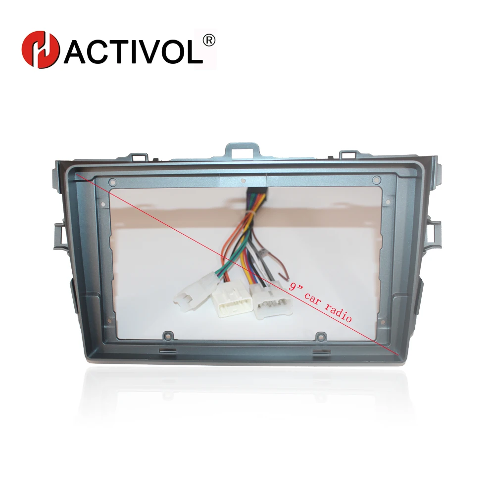 

HACTIVOL 2 Din Car Radio face plate Frame for TOYOTA COROLLA 2007-2013 Car DVD GPS Player panel dash mount kit Car Accessories