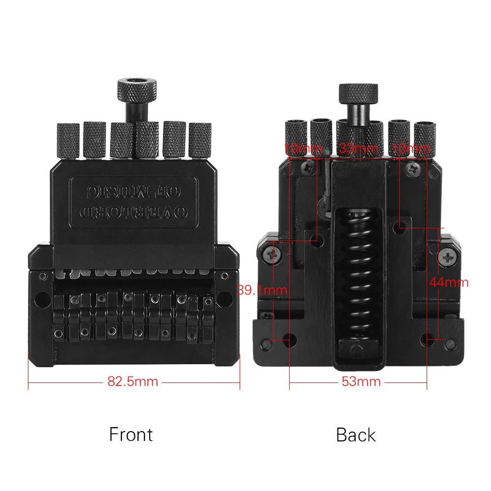 6 ой Электрогитары тремоло задний мост Системы для Безголовый гитары черного