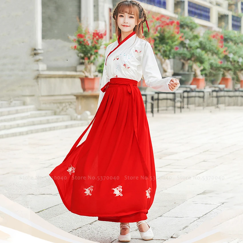 Hanfu Традиционный китайский костюм для женщин и мужчин династии Тан праздничный