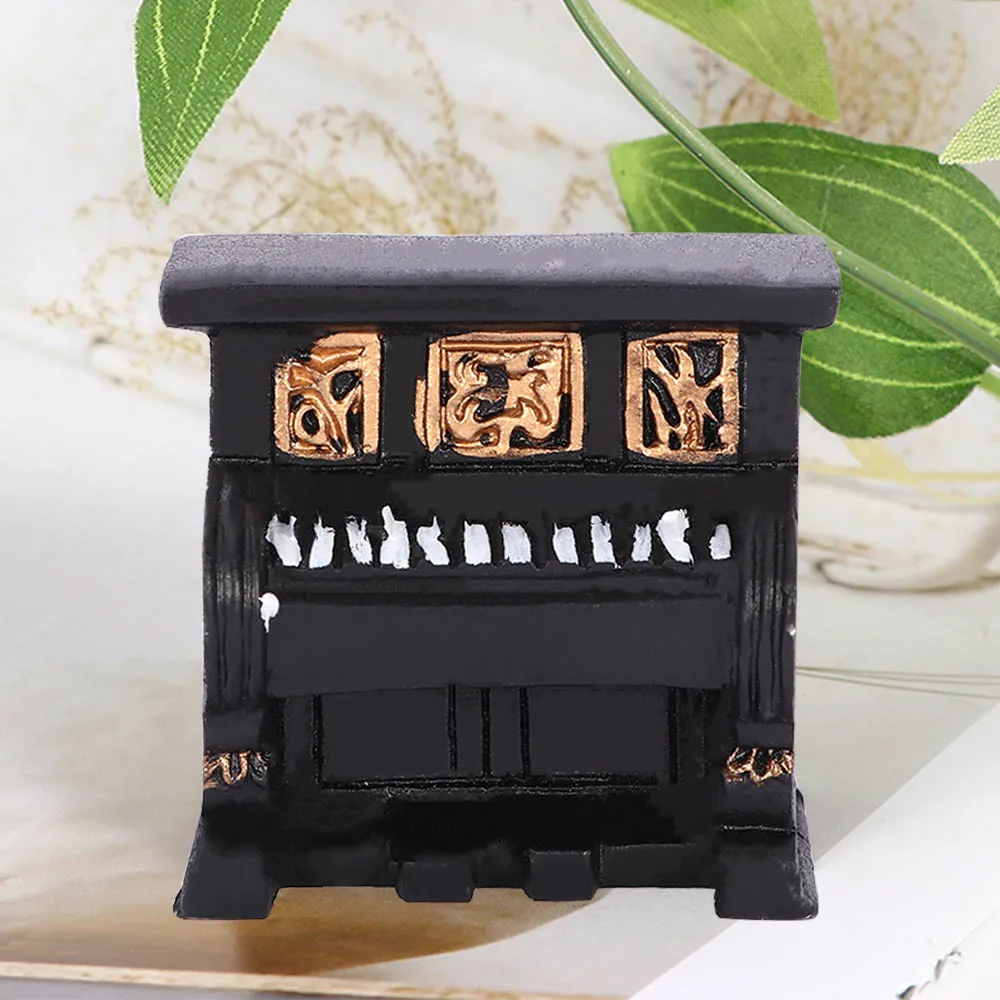 Винтажные старые креативные полимерные Мини фигурки пианино маленькие