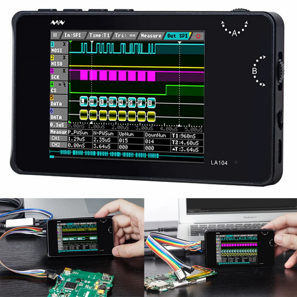 Цифровой логический анализатор LA104 USB Mini 4 канала 100 МГц максимальная частота