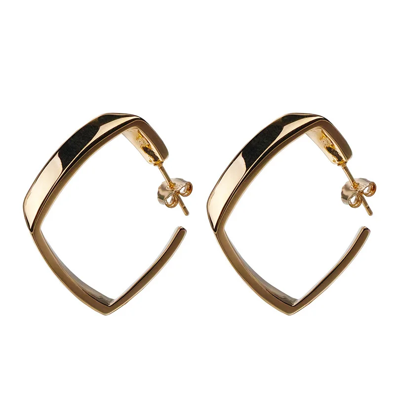 

French Geometric Earrings 2021 New Fashion Earrings Round Face Thin Simple Temperament Earrings