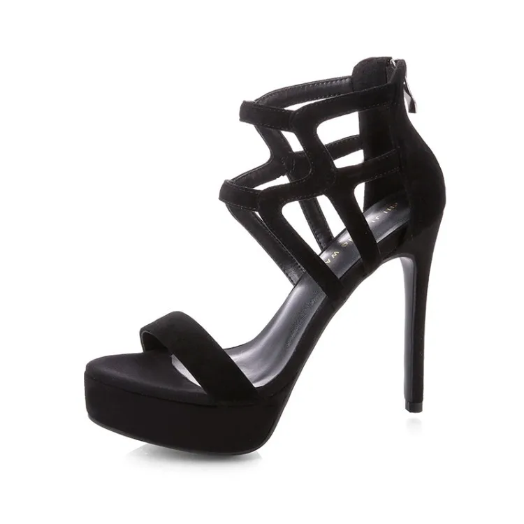 Босоножки с открытым носком на высоком каблуке Модные непромокаемые сандалии