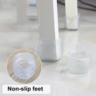 Защитная крышка для ножек стула, квадратная, прямоугольная, нескользящая, 8 шт.компл.