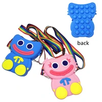 pop it fidget toy push rainbow doll poppy playtime coin purse wallet lady bag silica simple dimple crossbody bag for kid gift po