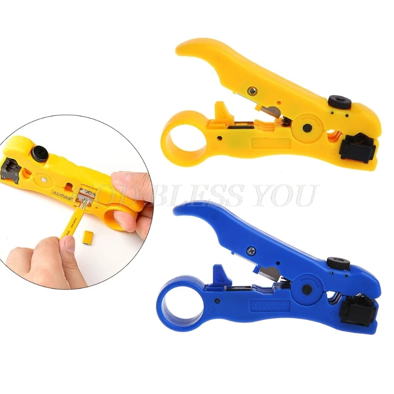 Transporte da Gota Coaxial Decapagem Ferramenta Plana – Redonda Cabo Stripper Cortador Stp Utp Cat5 Cat6 Fio