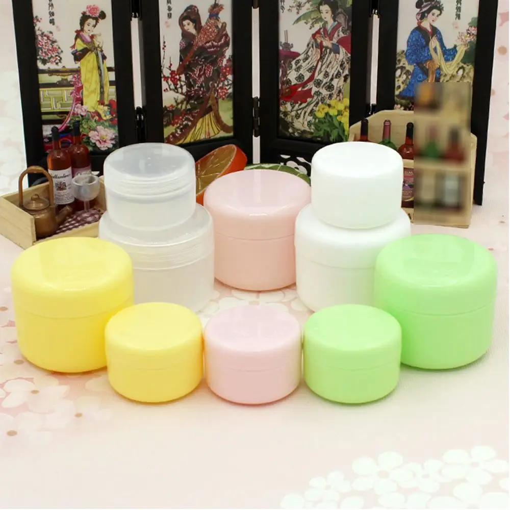 

10PCS 10g Jar Empty Plastic Sample Containers For Cream Lotion Powder Round Cosmetic Pot Jars With Lids/makeup Sample Jars