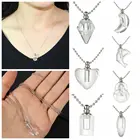 TURELOVE, колье с прозрачными кристаллами, женская партия юмерная баночка, счастливое очарование, задняя крышка, DIY ювелирные изделия, подарок