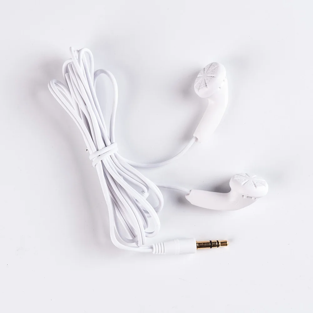 WOOEASY DIY VIDO наушник динамический бас с плоской головкой HIFI в ухо наушник белый черный