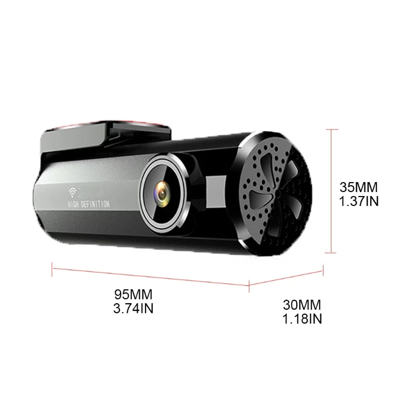 

Dash Cam High Definition Wide Angle AI Voice Control Night Vision Car Camera DVR K0AF