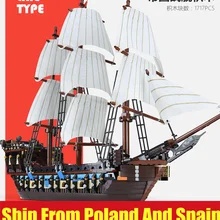 DHL 22001 Пираты Карибского моря императорские военные корабли совместимы с 10210 набор сборка блоков здания игрушки для мальчика рождественские подарки