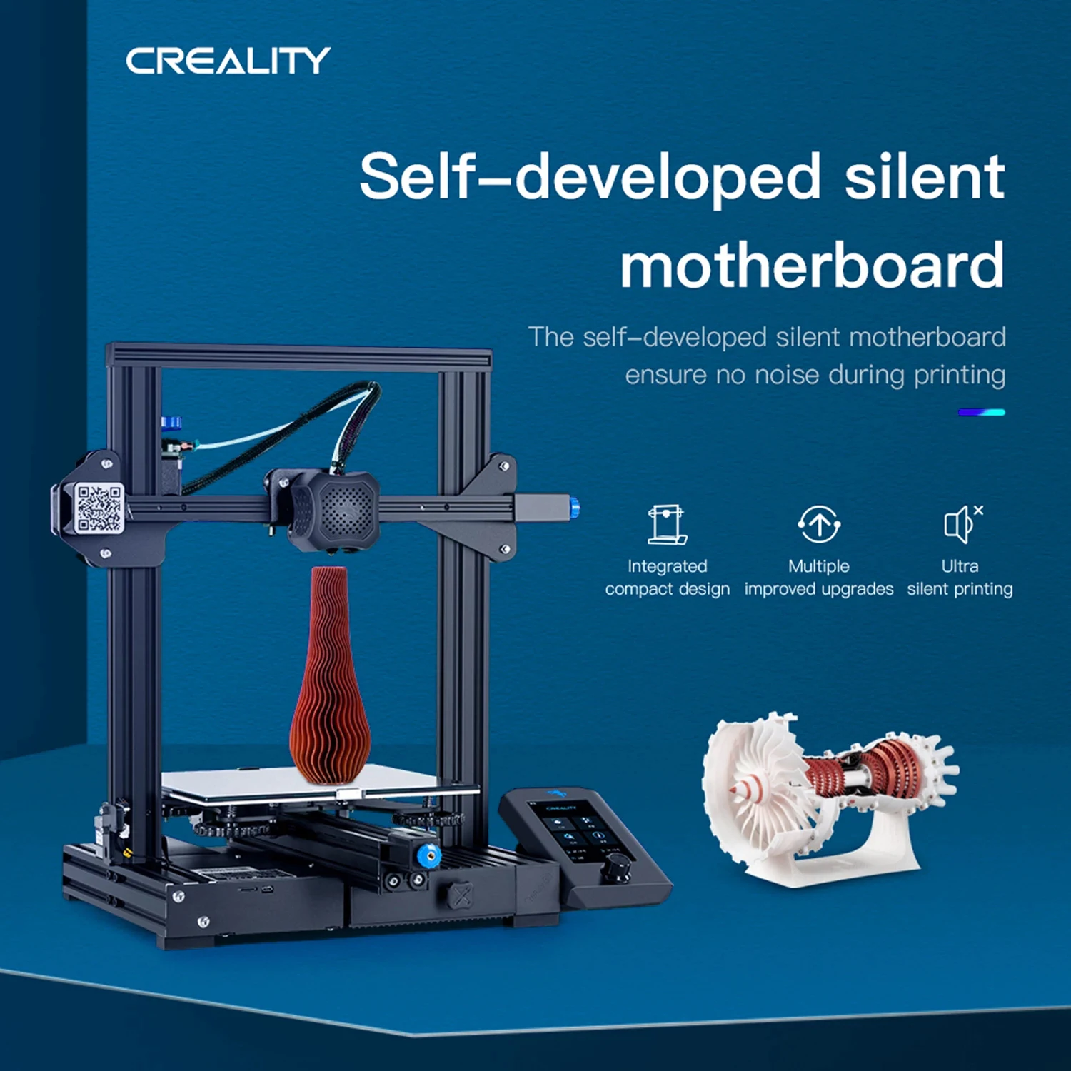 3D принтер Ender 3 V2 Slilent материнская плата TMC2208Stepper Drivers новый пользовательский