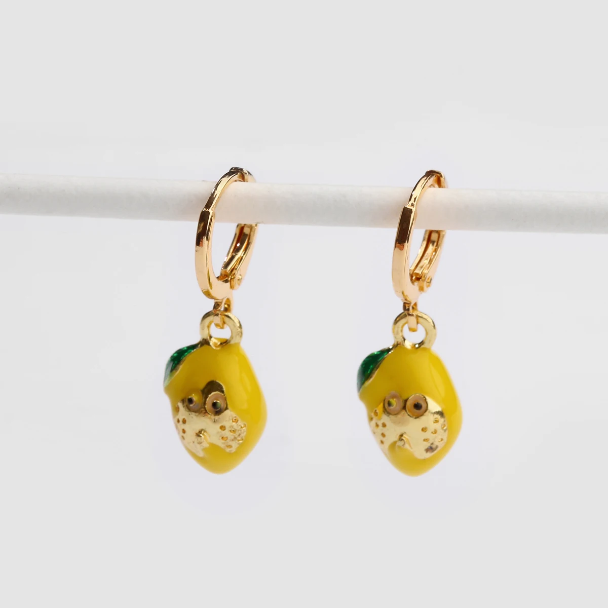 Серьги-подвески LUNA CHIAO в виде фруктов и лимона | Украшения аксессуары