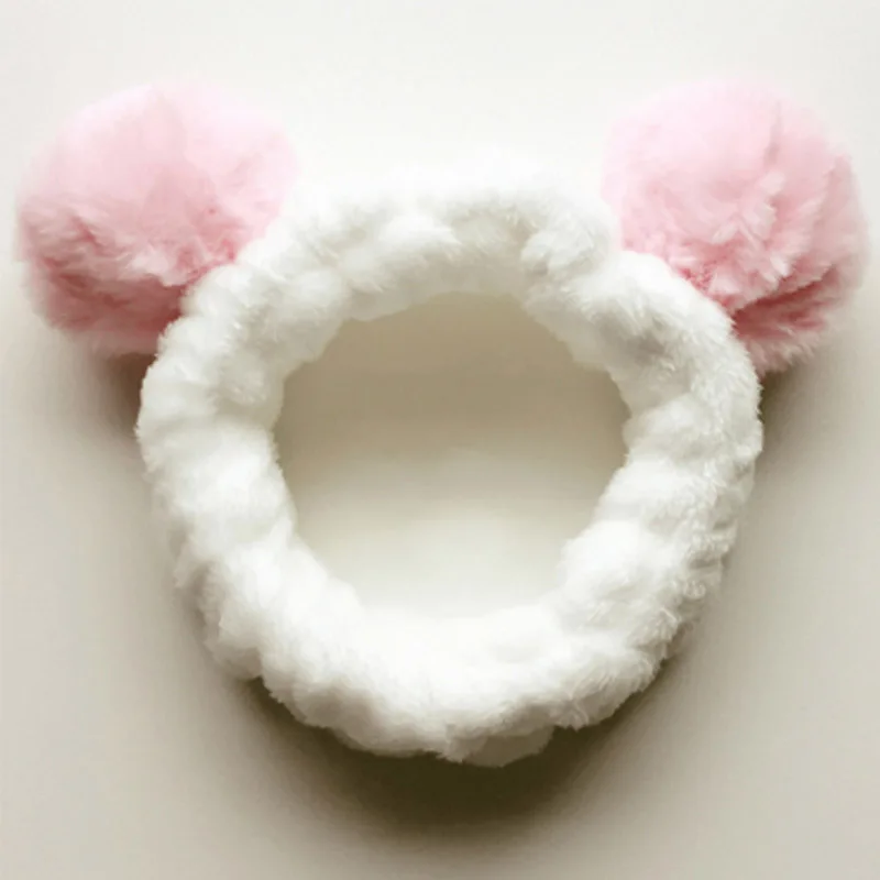 Милое искусственное кольцо милый коралловый помпон украшение для волос девочек