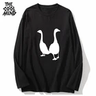 Мужская футболка COOLMIND, из 100% хлопка, с длинным рукавом, с круглым вырезом