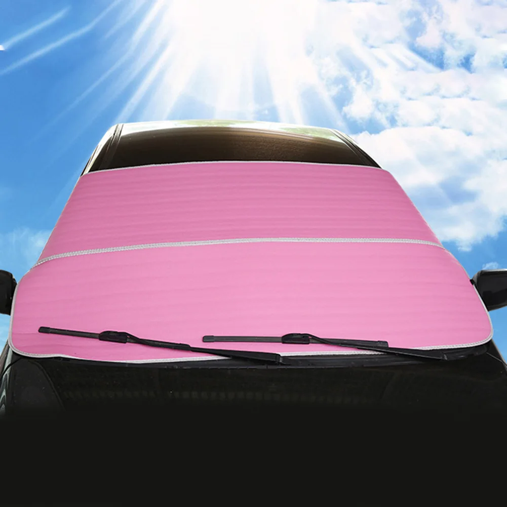 

With Fixing Strap Snow Shield Multifunctional Mirror Protector Windshield Cover Styling UV Proof Car Accessories Anti Freeze