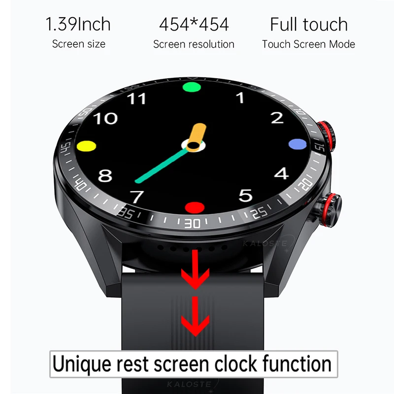 2022 New Sports 454*454 Screen Smart Watch Always Display The Time Bluetooth Call Local Music Smartwatch For Mens Android Apple