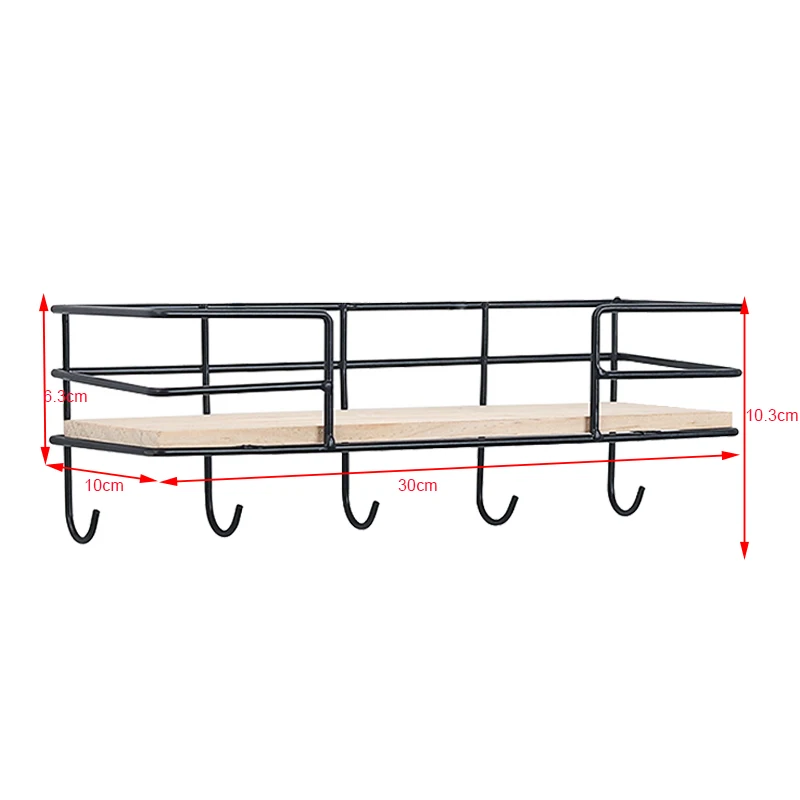 Wall Hanger Storage Racks Debries Key Hanging Case Shelf Hat | Дом и сад
