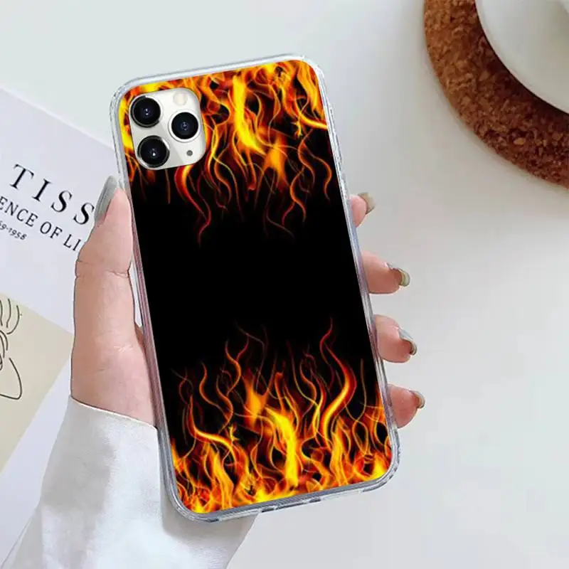 

Flame pattern Phone Case For iphone 12 5 5s 5c se 6 6s 7 8 plus x xs xr 11 pro max