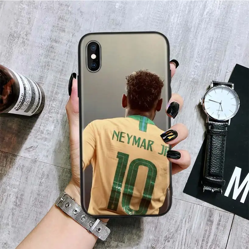 BA148-10 Черный чехол для телефона Neymar с футбольным плеером для Apple IPhone 11 Pro XS MAX XR 7 8 6 6S Plus X 10 Ten 5 5S SE Coque Shell - Цвет: BA148-10
