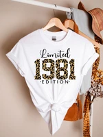 limited edition 1981 shirt 41th birthday gift funny graphic 100 cotton women goth short sleeve tees y2k o neck female clothing