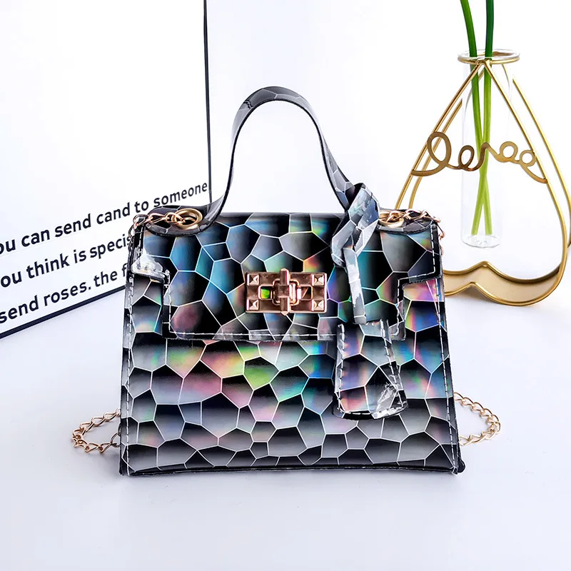 

New Snake Print 2021 Trendy Crossbody Bag For Women Chain Shoulder Strap Bag Pu Buckle Female Small Messenger Handbags Clutch