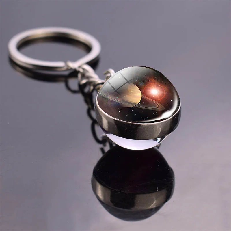 Вселенная Галактика планета стеклянный брелок космическое стекло кабошон шар