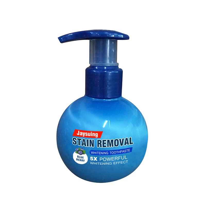 

Baking Soda Whitening Toothpaste Hand Press Type Teeth Cleaning Hygiene Stain Removal Oral Care Fruit Scent Flavored