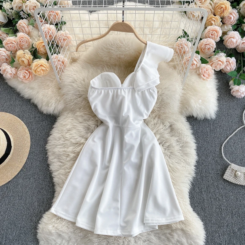 Сексуальным вырезом на спине и вечерние мини-платье женское летнее платье одно