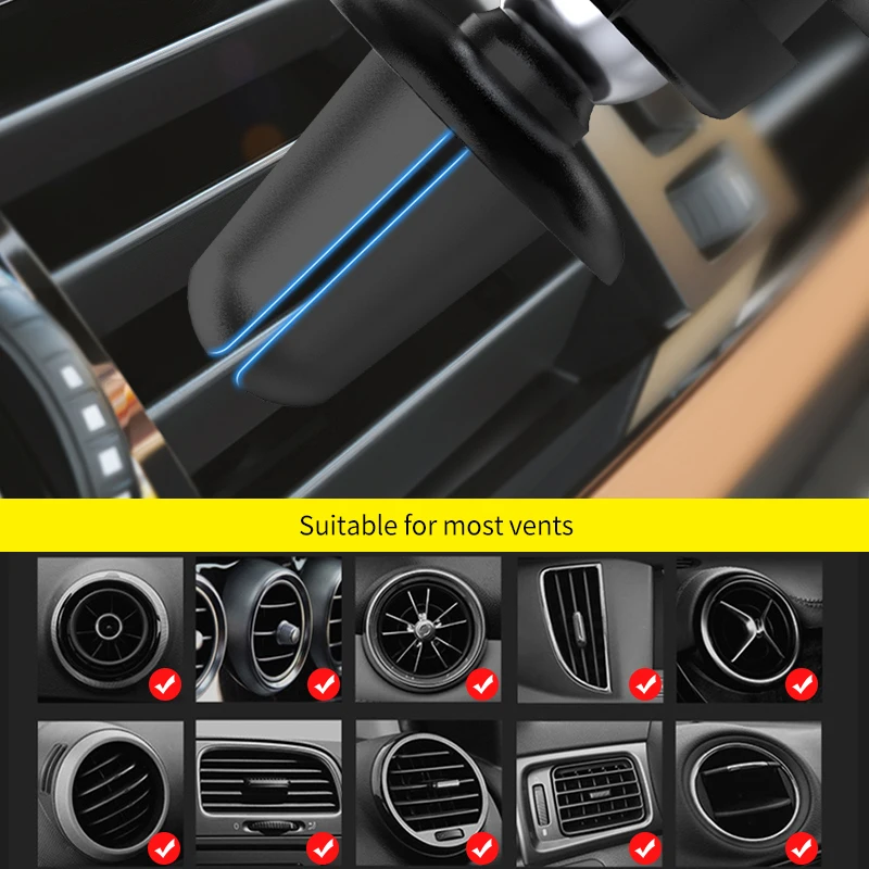 jellico universal phone car holder air vent mount stand mobile phone cell support for iphone xiaomi gravity auto clip in car free global shipping