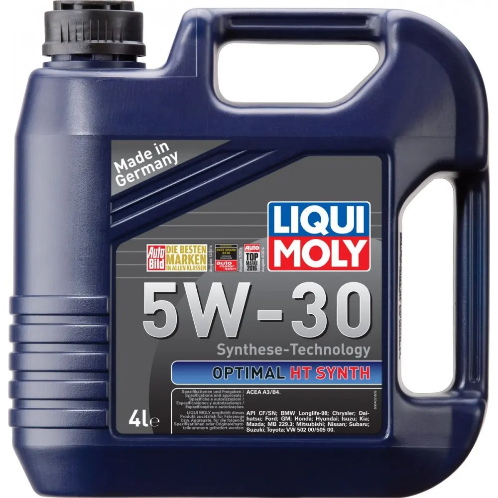 39001 LiquiMoly Масло моторное Optimal HT Synth 5W-30 A3/B4 (4л) шт (39001) | Автомобили и мотоциклы