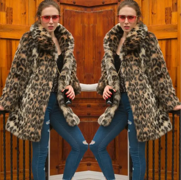 Нагрудные леопардовая расцветка искусственной норки кожаная куртка женские