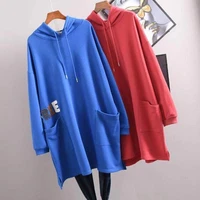 fashion big large plus size casual autumn outfits clothes tops women long sleeve hoodies for teen girls lady hole hoody sweater