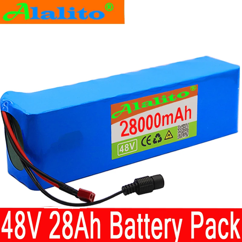 Alalito 48v 28Ah 1000w 13S3P комплект литий ионный батарей для электровелосипеда 54 6 v