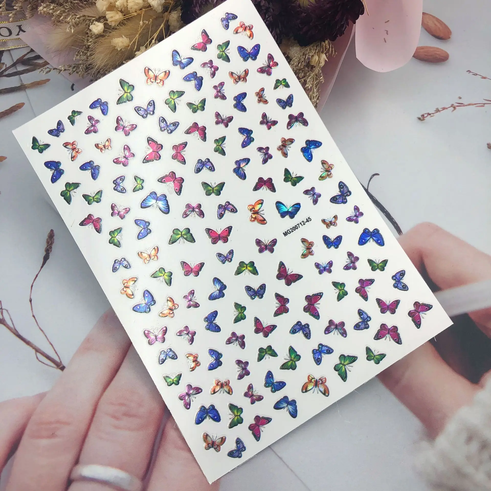 Модные горячие продажи в японском стиле 3d наклейки для ногтей своими руками