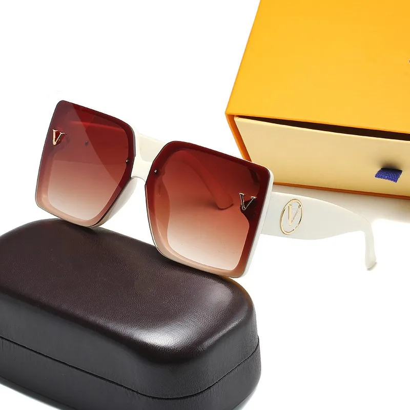 

Net Red Sunglasses Box V Letter Ladies Fashion Trend Personality Sunglasses Sunscreen Slimming Outdoor Driving Riding Glasses