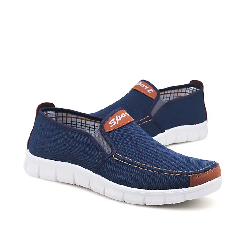 

2020 Men Casual Shoes Mens Canvas Flats Shoes for Men Lightweight Comfortable Flat Loafers Slip on Driving Zapatos de hombre
